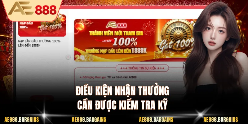 Điều kiện nhận thưởng cần được kiểm tra kỹ