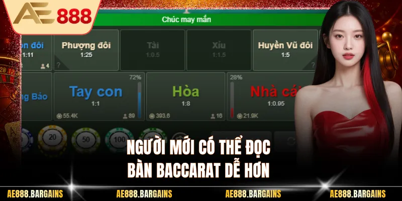 Người mới có thể đọc bàn baccarat dễ hơn