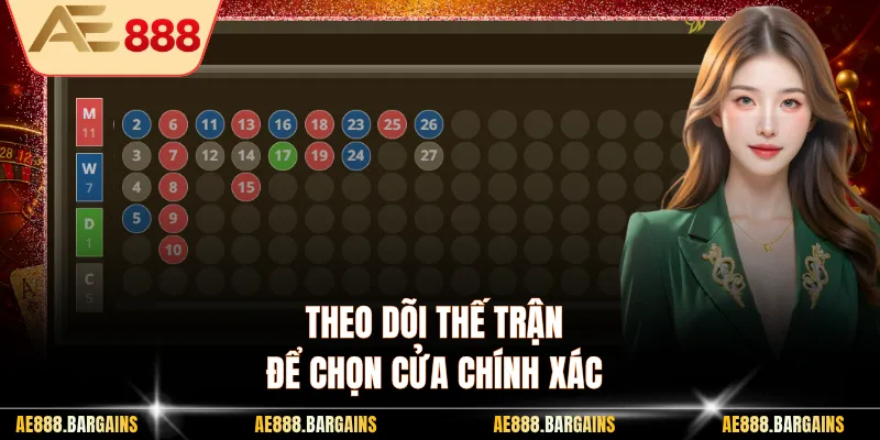 Theo dõi thế trận để chọn cửa chính xác